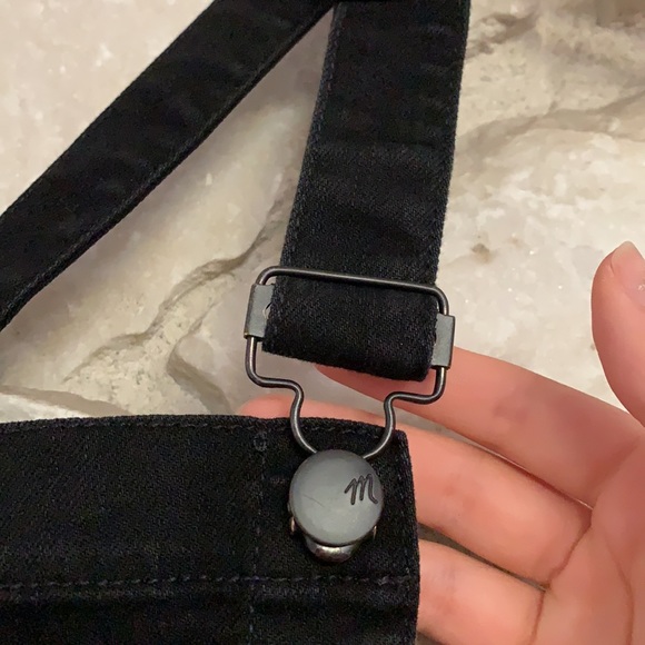 Madewell Black Denim Overalls in Lunar Wash | XS - Picture 11 of 16